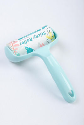 Щітка-ролик для одягу, 10 см, 30 шарів паперу, пластикова ручка, Sticky roller